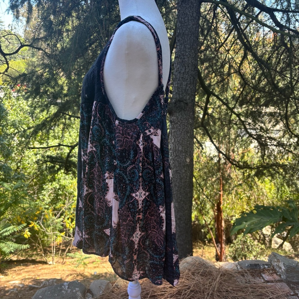 Free People Black and Pink Lace Dress - Picture 3 of 11